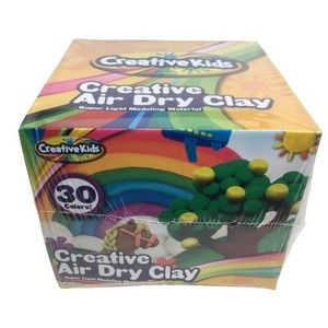 Creative Kids Air Dry Clay Modeling Crafts Kit 30 Pack Multicolor Molding Set